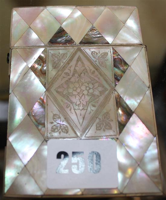 Mother of Pearl card case